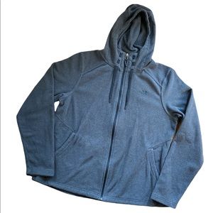 The North Face Gray Zip Up Hooded Women’s Fleece Jacket